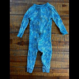 Old Navy Dinosaur Tie Dye Pajamas Romper: 18-24 months